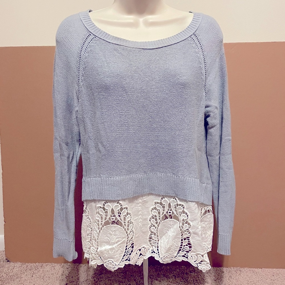 AE Crop lace sweater